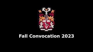 Fall Convocation 2023 [upl. by Uriia]