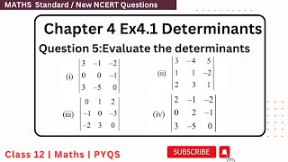 Class 12 Ex 41 Q5 Math  Determinants  Q5 Ex 41 Class 12 Math  Ex 41 Q5 Class 12 Math [upl. by Reginald]