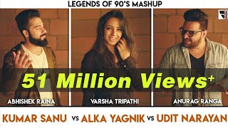 Legends of 90s Bollywood Songs Mashup  Anurag Ranga  Abhishek Raina  Varsha Tripathi  90s hits [upl. by Marguerita]