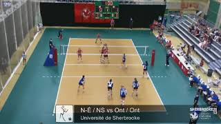 2013 Canada Summer Games  Womens Volleyball  Nova Scotia vs Ontario [upl. by Nailimixam]