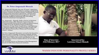 Meet Executive Director Dr Peter Amponsah Mensah PAMICOR Ltd  Ghana [upl. by Nalid88]