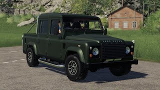 Land Rover Defender 110  Farming Simulator 2019 FS 19 LS 19 Car Mod [upl. by Almena]