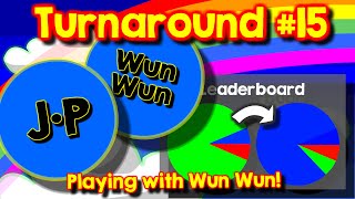 Agario Team Mode Turnaround 15 playing with Wun Wun the real one [upl. by Waylin]