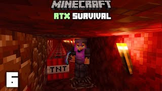 Minecraft Extreme Netherite Mining  RTX Survival  Ep 6 [upl. by Nalym]