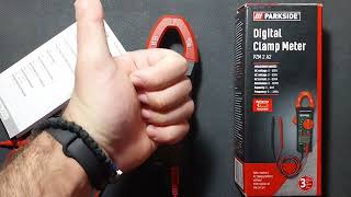 Unboxing Parkside Digital Clamp Meter [upl. by Annahsohs]