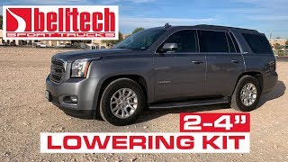 Belltech 1020SP Lowering Kit Installed On A 2018 Yukon For A Veteran [upl. by Ecyarg62]