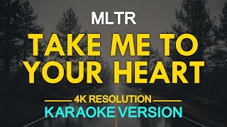 TAKE ME TO YOUR HEART  MLTR KARAOKE Version [upl. by Ylrevaw]