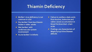 How Does deficiency of Thiamine accounts for the Increase in levels of pyruvate and αketoglutarate [upl. by Desta]