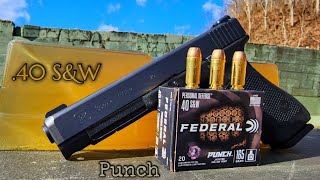 Federal Punch 40SampW 165gr Ballistic Gel Test amp Review [upl. by Avenej994]