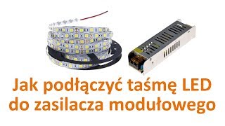 Jak podłączyć taśmę do zasilacza modułowego slim  PORADNIK [upl. by Emilio]