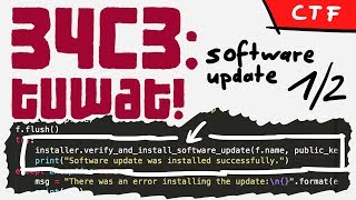 Python code audit of a firmware update  34C3 CTF softwareupdate crypto part 12 [upl. by Alian]