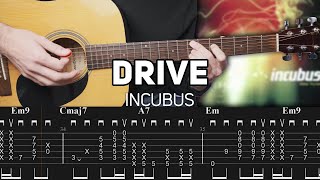 Incubus  Drive Guitar lesson with TAB [upl. by Enelahs]