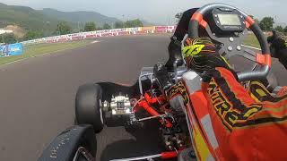 Onboard New Sarno Track with Emilien Denner IntrepidTM during WSK Euro Series [upl. by Neeloj294]