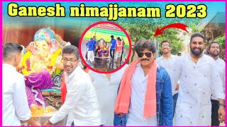 Bowenpally Mantri Sai yadav Ganesh nimajjanam 2023  Bowenpally Balaji vlogs [upl. by Fridell]