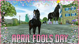 April Fools Day on Star Stable  SUPER SHIRE [upl. by Odrautse902]