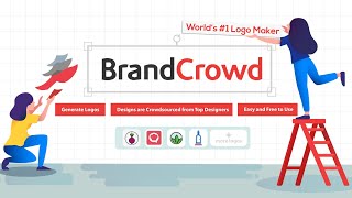 How to make Free logo on brandcrowd website  Brandcrowd [upl. by Isyed]