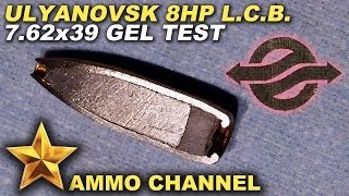 GEL TEST 762x39 Ulyanovsk 8HP LCB expansion [upl. by Annirtak]