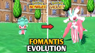 How To Evolve Fomantis Into Lurantis In Pokemon Scarlet And Violet  Paldea Pokedex [upl. by Vinia]