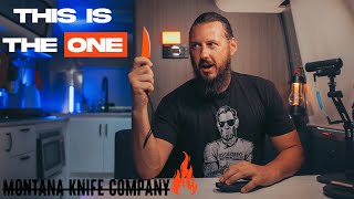 Montana Knife Co Speedgoat 20 in Blaze Orange  Review 🔪 Baddest Hunting Knife [upl. by Hirai]