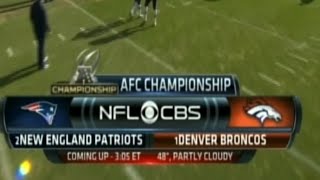 2015 AFC Championship Patriots vs Broncos NFL Primetime Highlights CBS Intro BradyManning 17 [upl. by Lauralee]