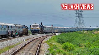 WDP 4D meets WDP 4B  Andhra Pradesh Sampark Kranti Exp Meets Karnataka Sampark Kranti Exp [upl. by Galatia]