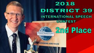 Toastmasters International Speech Contest Joseph Voska  2018 [upl. by Aalst]