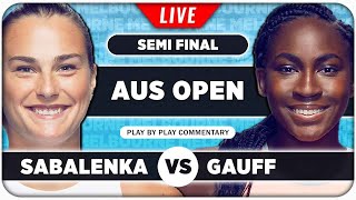 SABALENKA vs GAUFF • Australian Open 2024 SF • LIVE Tennis PlaybyPlay Stream [upl. by Rayle]