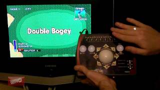 Golden Tee Golf plug and play arcade game  review and unboxing [upl. by Ennahgiel318]