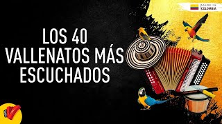 Los 40 Vallenatos Más Escuchados Video Letras  Sentir Vallenato [upl. by Assej]