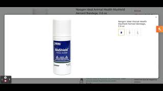 Neogen Ideal Animal Health Alushield Aerosol Bandage 26 oz [upl. by Ahselrak]