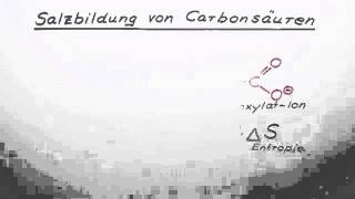 Salzbildung von Carbonsäuren  Chemie  Organische Chemie [upl. by Bal]