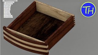 Dovetail Drawer with Fusion 360 3D CAD file [upl. by Akimert]