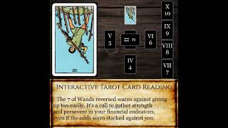 Celtic Cross Wealth Seven of Wands in Position 3 Reversed  Overwhelmed by Challenges [upl. by Nick]