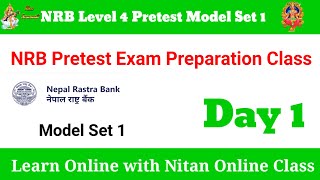 Nepal Rastra Bank Level 4 Pretest Model Set 1 NRB exam preparation class [upl. by Mathre]