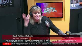 Sarah Pellizzari Rabolini a Radio Lombardia [upl. by Leoy169]