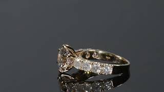 14k Yellow Gold Diamond Engagement Ring by Pompeii3 [upl. by Munshi]