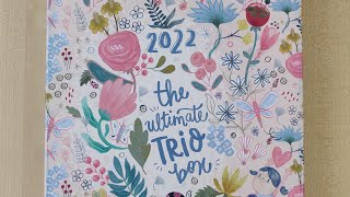 Alicia Souza 2022 Trio Box  Calendar and planner flip through [upl. by Dukie600]