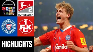 Holstein Kiel vs FC Kaiserslautern 31Spieltag Bundesliga 2 Highlights [upl. by Etnuahc]