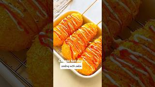 Cheesy Hot Dog🔥Recipe shortviralvideocooking with zakia✨ [upl. by Kcirevam]