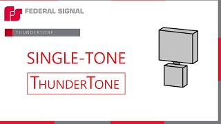 Federal Signal ThunderTone Controller singletone  All signals synth [upl. by Onirefez941]