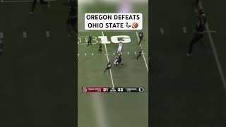 Ohio State QB Will Howard doesn’t get down in time and Oregon wins 🚨 shorts [upl. by Idnat]