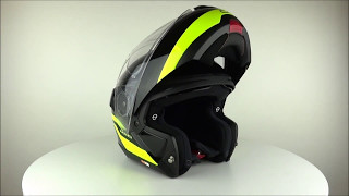 Schuberth C4 Pulse Black Yellow Helmet  ChampionHelmetscom [upl. by Suiratnod81]