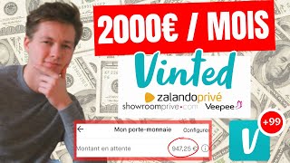 Business VINTED à 1000€  MOIS avec les Ventes Privées  zalando veepee showroomprive aso [upl. by Okkin102]