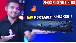 Zebronics Zeb Vita Plus 16W Bluetooth Speaker  Review⚡ Best Bluetooth Speakers Under 2000  🔥🔥 [upl. by Sheela]