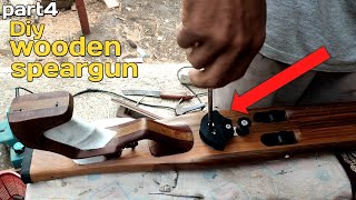 How to make wooden speargun  part 4  Finishing [upl. by Htebsle]