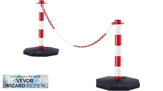 VEVOR Adjustable Traffic Delineator Post Cones 2 Pack Traffic Safety Delineator Barrier Review [upl. by Winn]