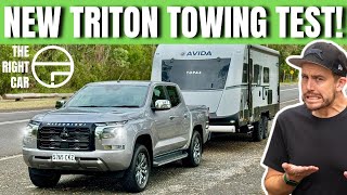 SURPRISE FINDINGS 2024 Mitsubishi Triton GLS 4x4 Towing Test Review [upl. by Attirb]