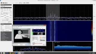 SSTV from Satcom satellites RTLSDR SDRSharp FLTSATCOM pirates [upl. by Pazia]