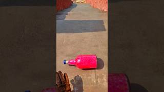 Breaking glass bottles Crushing Crunchy and Soft things shorts asmrsounds breakandburn [upl. by Adok]