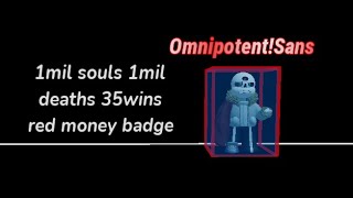 OmnipotentSans  Sans Game REMAKE  Roblox [upl. by Uhile235]